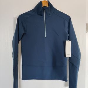 BNWT Lululemon Run to Reset 1/2 Zip Night Diver XS